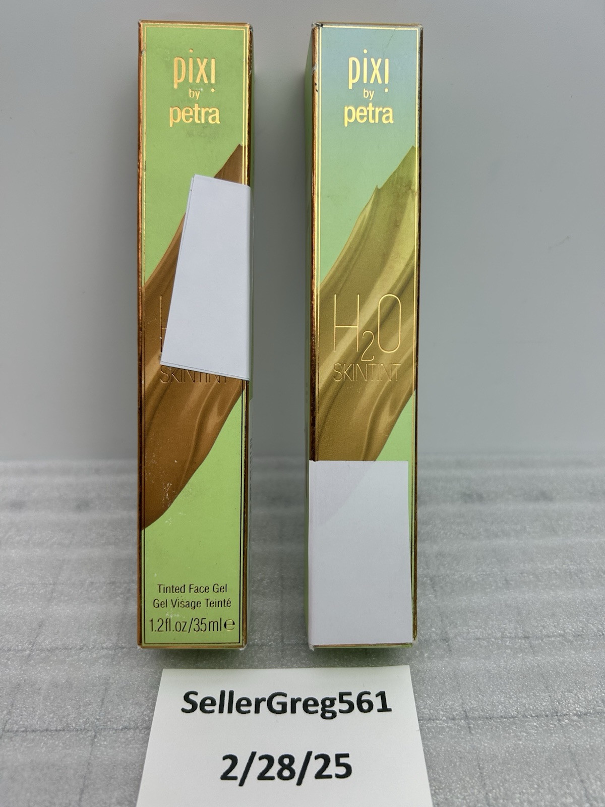 Pixi by Petra H2O SkinTint Tinted Face Gel 1.2 Oz Shade Chai- 2 COUNT