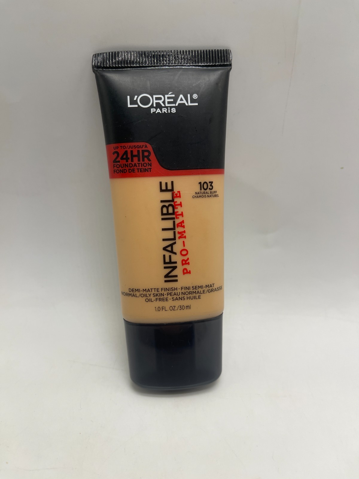 L’oreal Infallible Pro Matte Foundation 103 NATURAL BUFF 1 Oz Original Demi-Matt