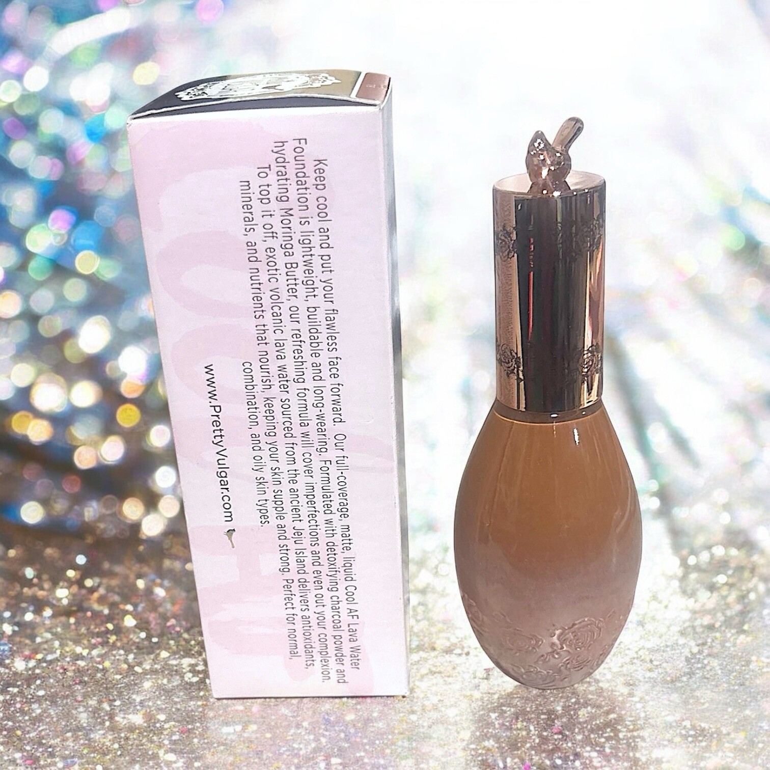 PRETTY VULGAR Cool AF Lava Water Foundation 35 ml in 76 Bare Bae 1.18 fl oz NIB