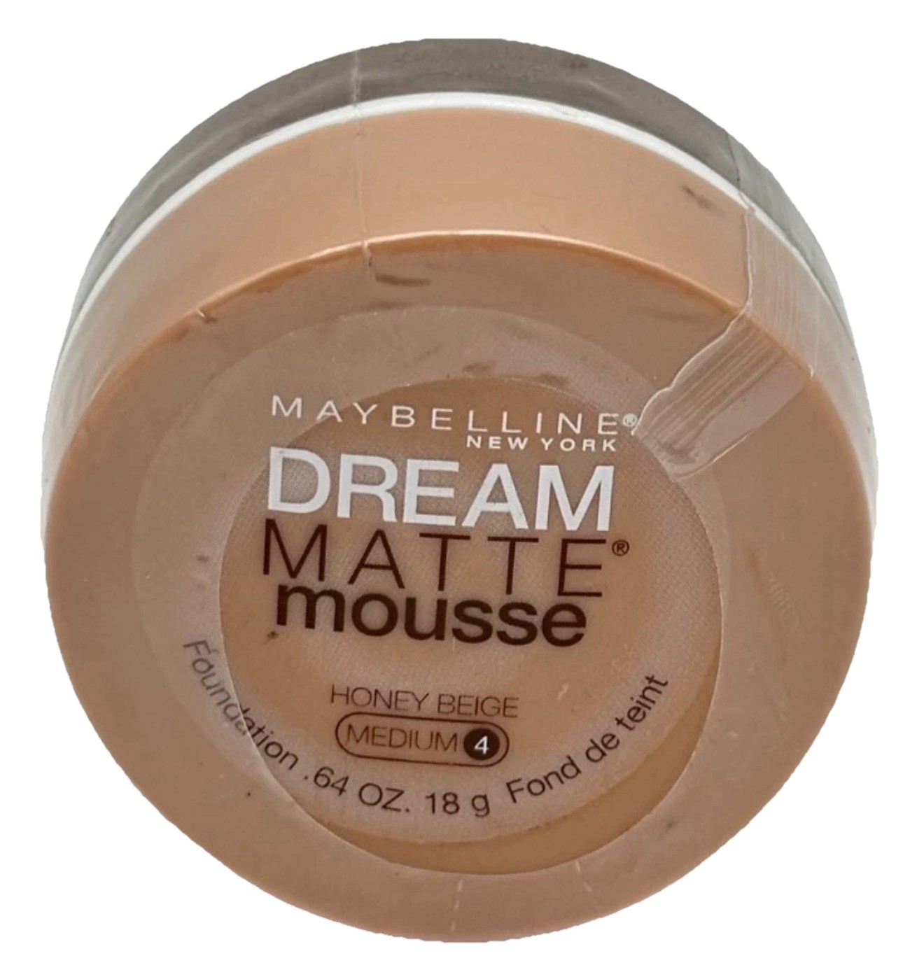 Maybelline New York Dream Matte Mousse Honey Beige Medium 4 Foundation NEW