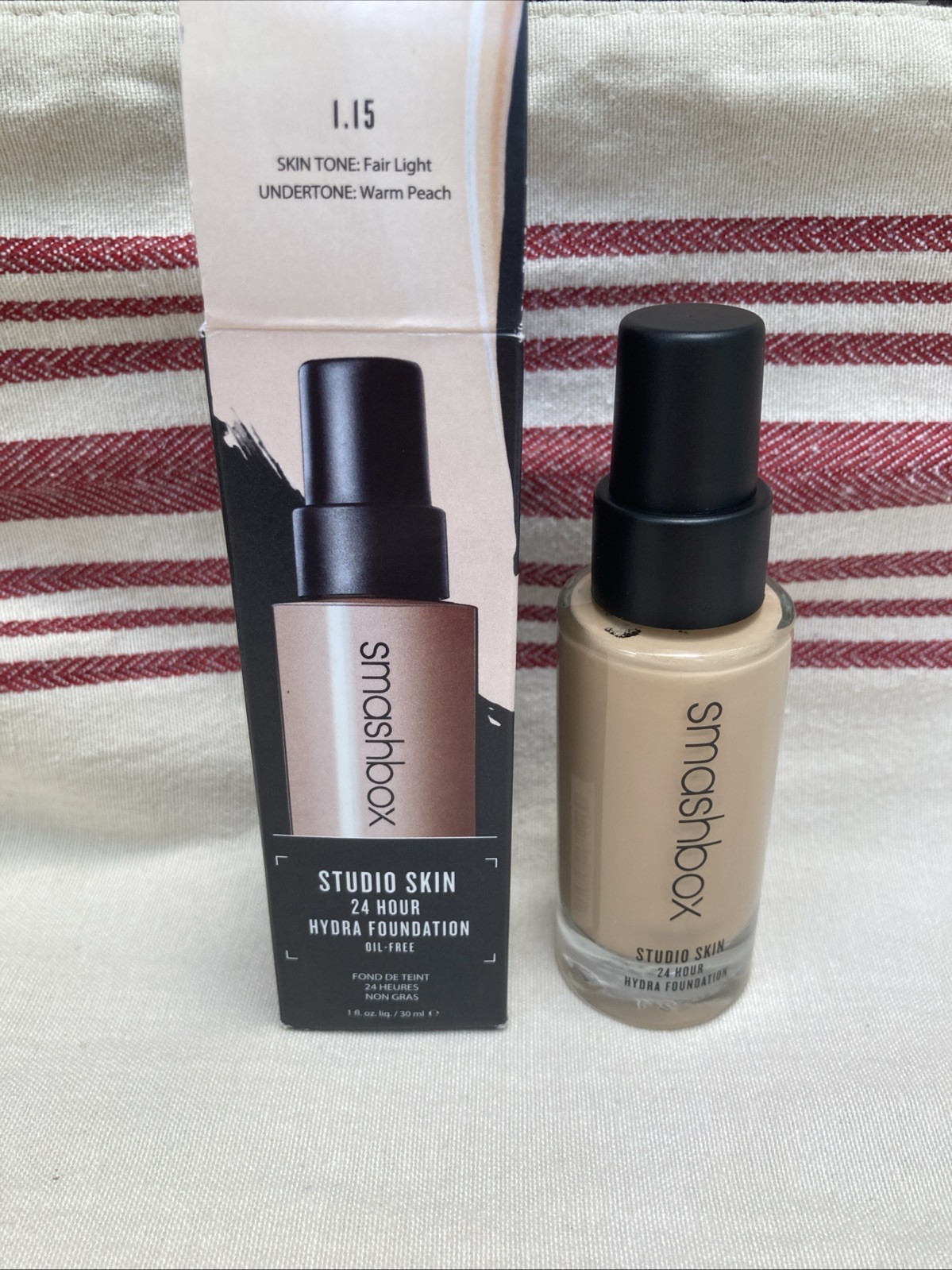 Smashbox Studio Skin 24 Hour Hydra Foundation # 1.15 Fair Light Oil-Free