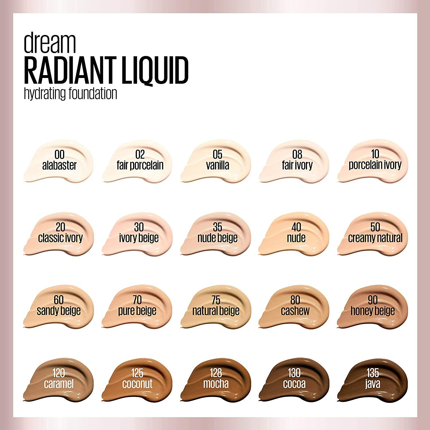 Maybelline New York Dream Radiant Liquid Hydrating Foundation, 3 Color Choice
