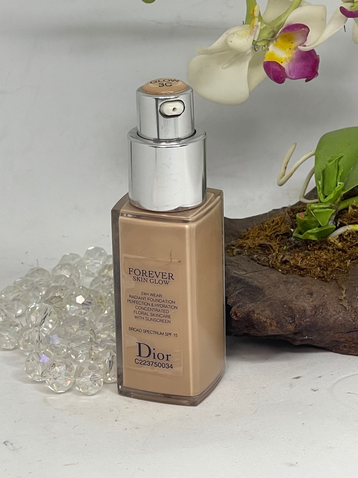 Dior Forever Skin Glow 24H Wear Radiant Foundation SPF 15 – 3C Cool- .67 oz -New