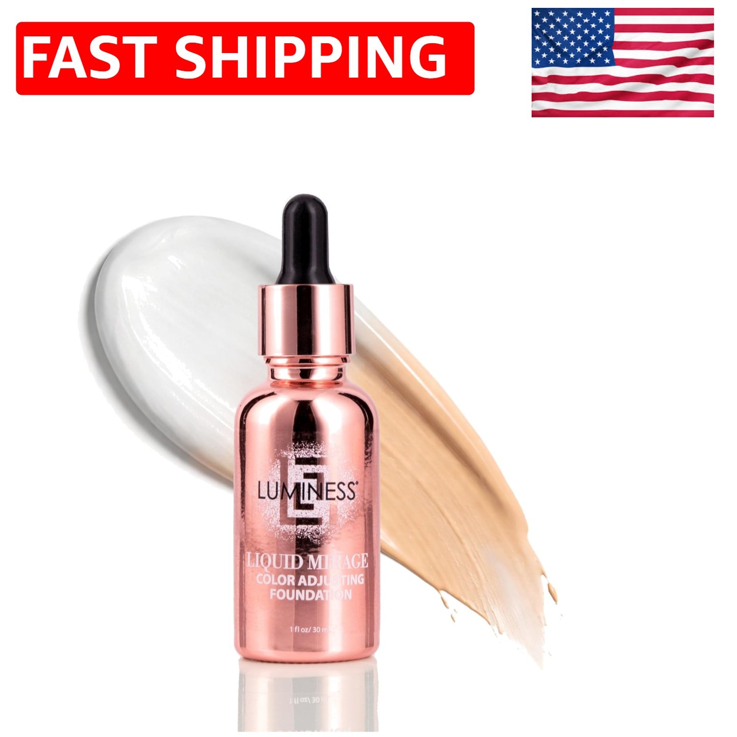 Hydrating Color Adaptive Makeup Foundation with Hyaluronic Acid & Vitamin E 3oz