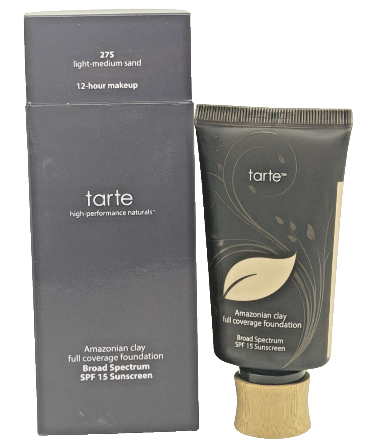 Tarte Amazonian Clay 12-Hour Foundation 27S Light Medium Sand – 1.7 fl oz SPF 15