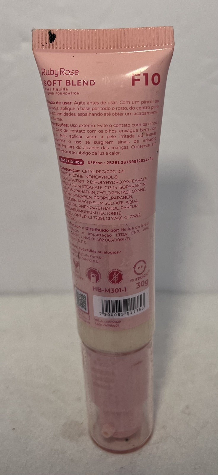 2-Ruby Rose Soft Blend Liquid Foundation (F10) With Vitamin E & Ácido Hialuronic
