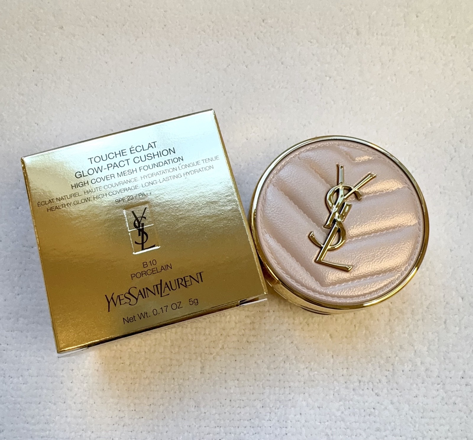 YSL Touche Eclat Glow-Pack Pink Cushion Foundation Mini Sampler Compact 5g