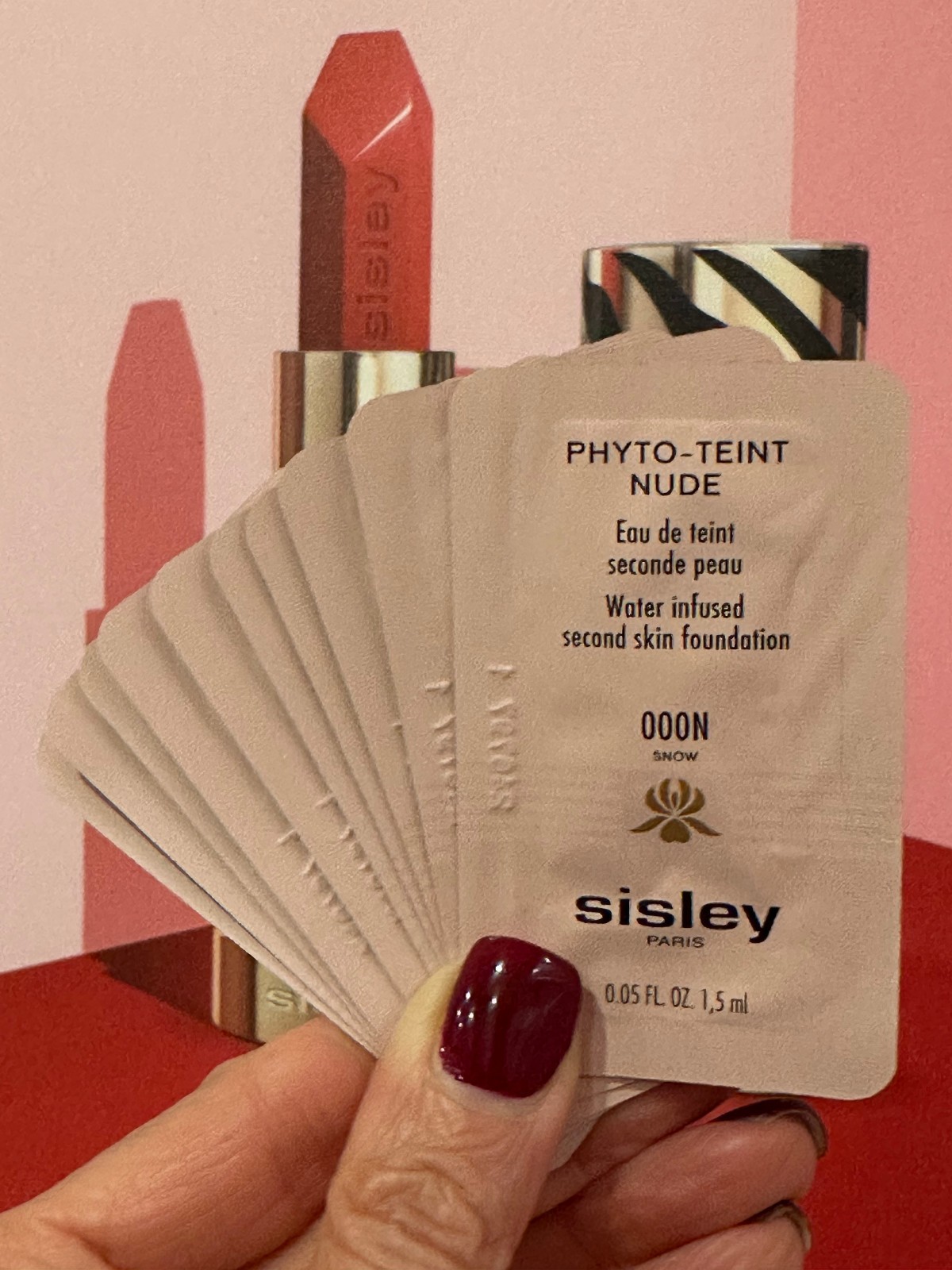 10 X Sisley-Paris Phyto Teint Nude Samples 1.5ml x 10 = 15ml 000N Snow
