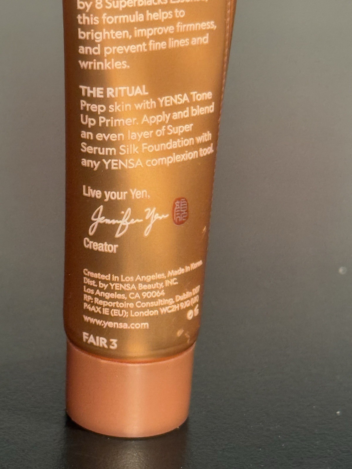 YENSA SUPER SERUM SILK FOUNDATION VITAMIN C+E “Fair3” Travel Size 0.34oz New