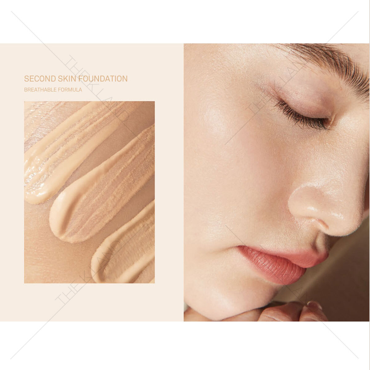 Hince Second Skin Foundation 40ml / SPF30 PA++ 7colors K-Beauty