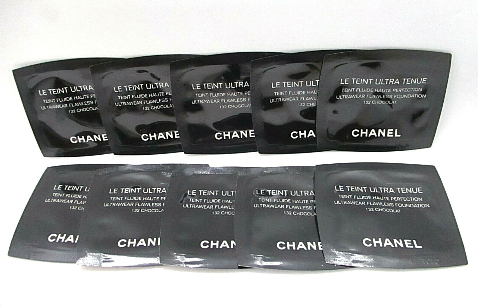Lot of 10 Chanel Le Teint Ultra Tenue Ultrawear Flawless 132 Chocolat