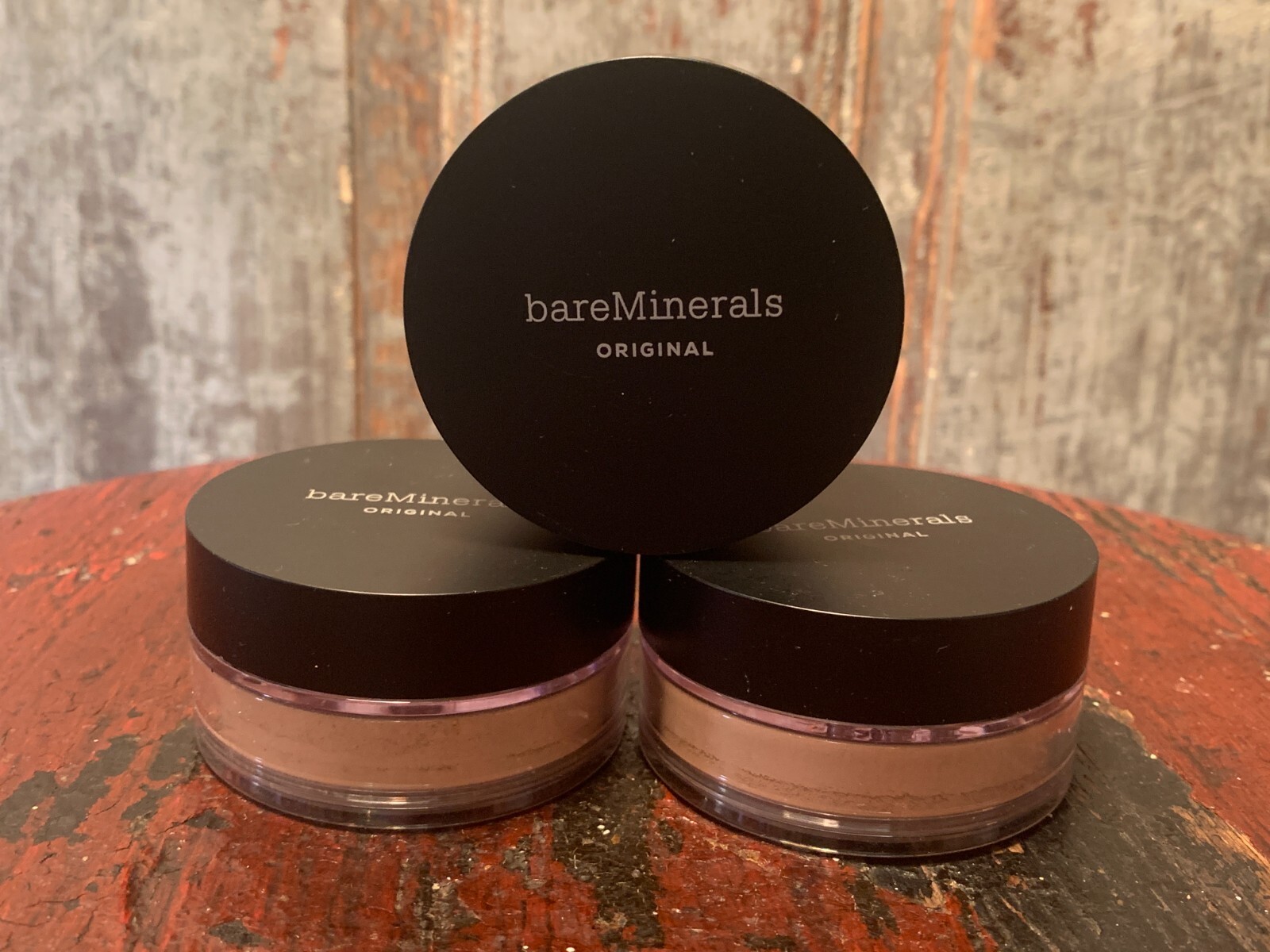 3 PACK Bare Minerals Original Loose Powder Foundation SPF15 Med Beige 12 0.28 oz