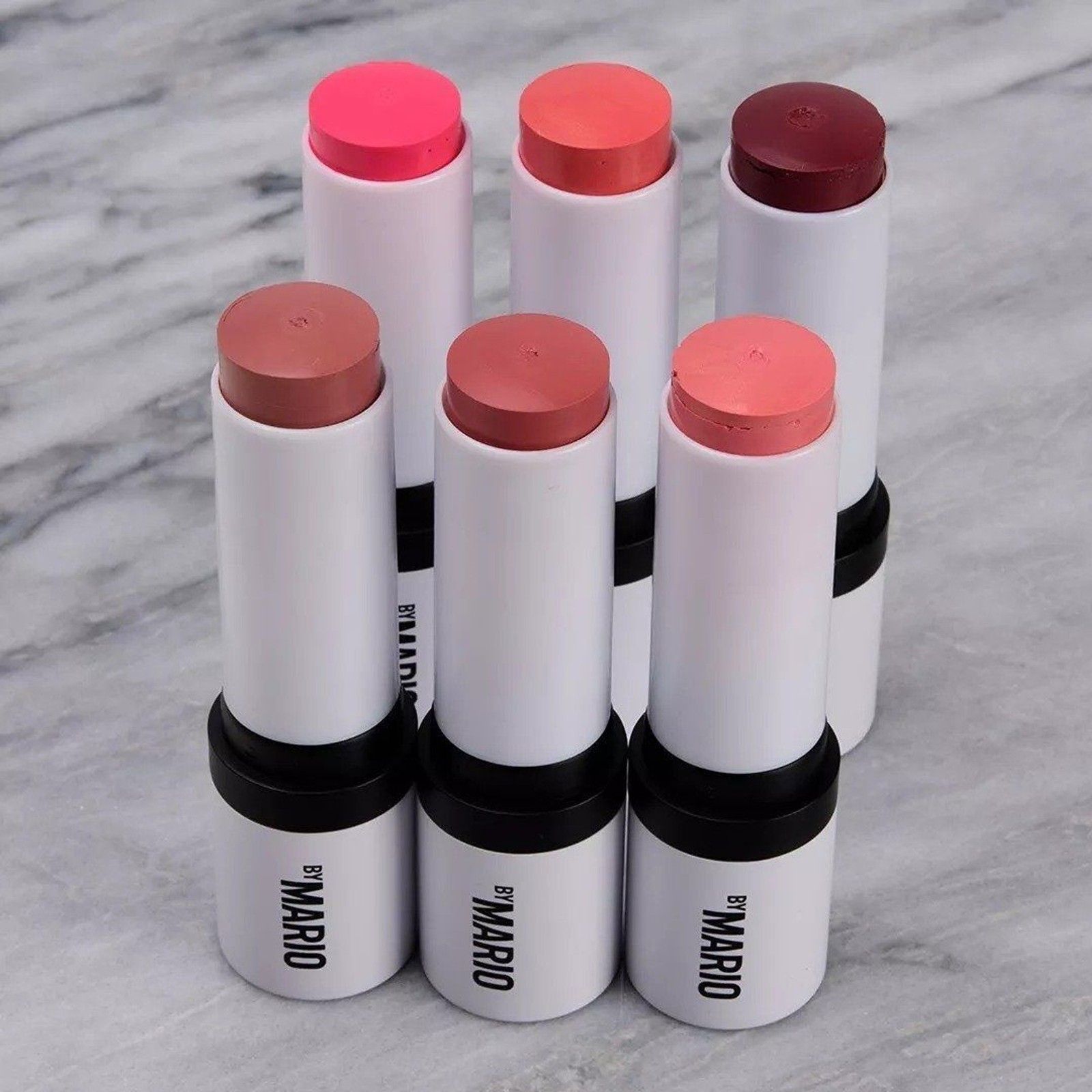 All 6 New Makeup By Mario cream Blush Pale Petal plumberry raspberr soft coral