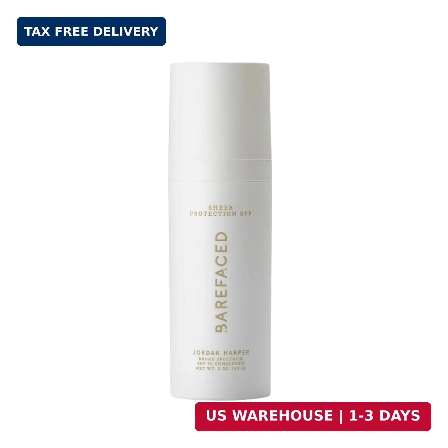 Barefaced Sheer Protection SPF 50+ – Broad-Spectrum Face Sunscreen for women wit