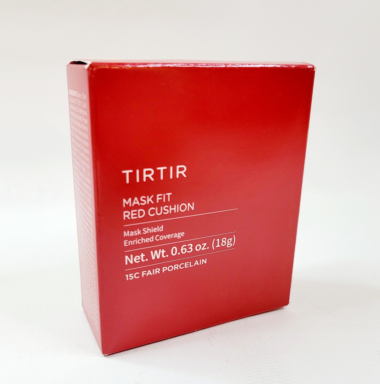 (US Seller) TIRTIR Mask Fit Red Cushion Foundation 15C Fair Porcelain 0.63oz NEW