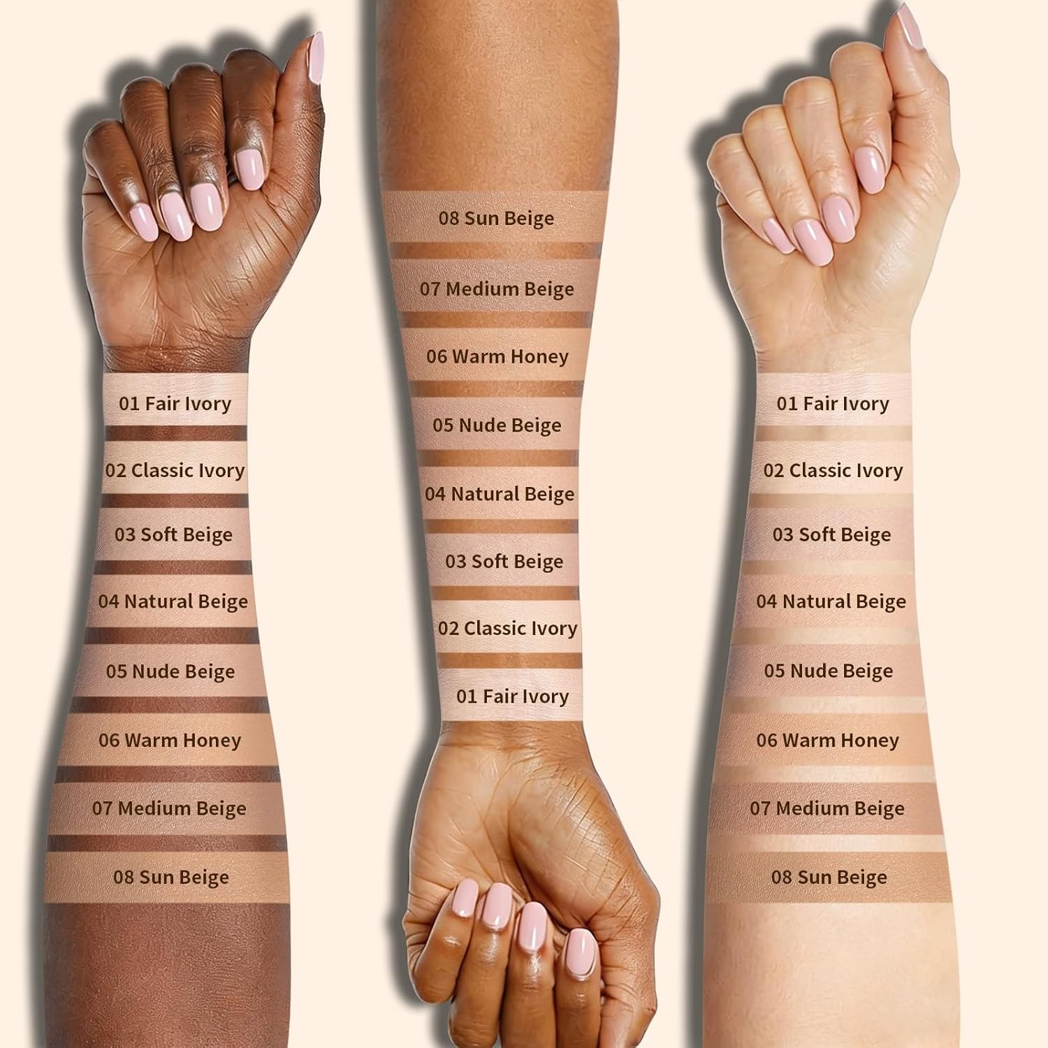 UCANBE 2-in-1 Liquid Foundation & Concealer, Full Coverage Foundation Makeup Set