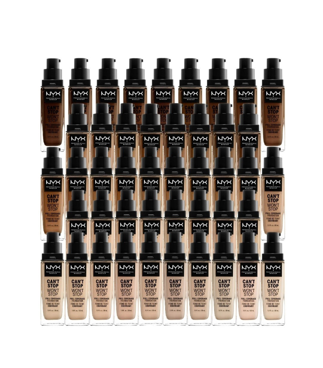 NYX Can’t Stop Won’t Stop Full Coverage Foundation – (Choose Your Shade)