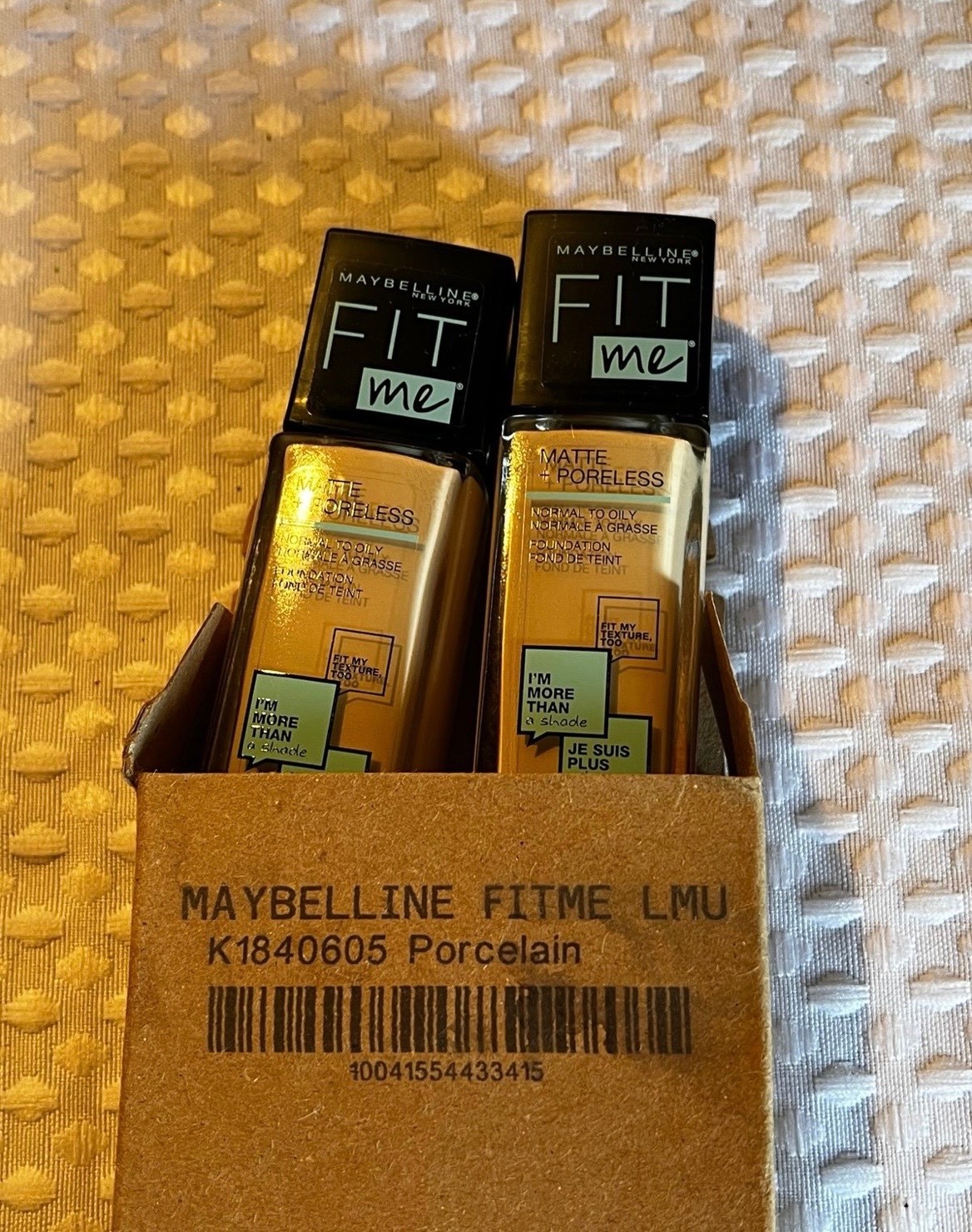 11 New Maybelline Fit Me Matte + Poreless Foundations 110 Porcelain