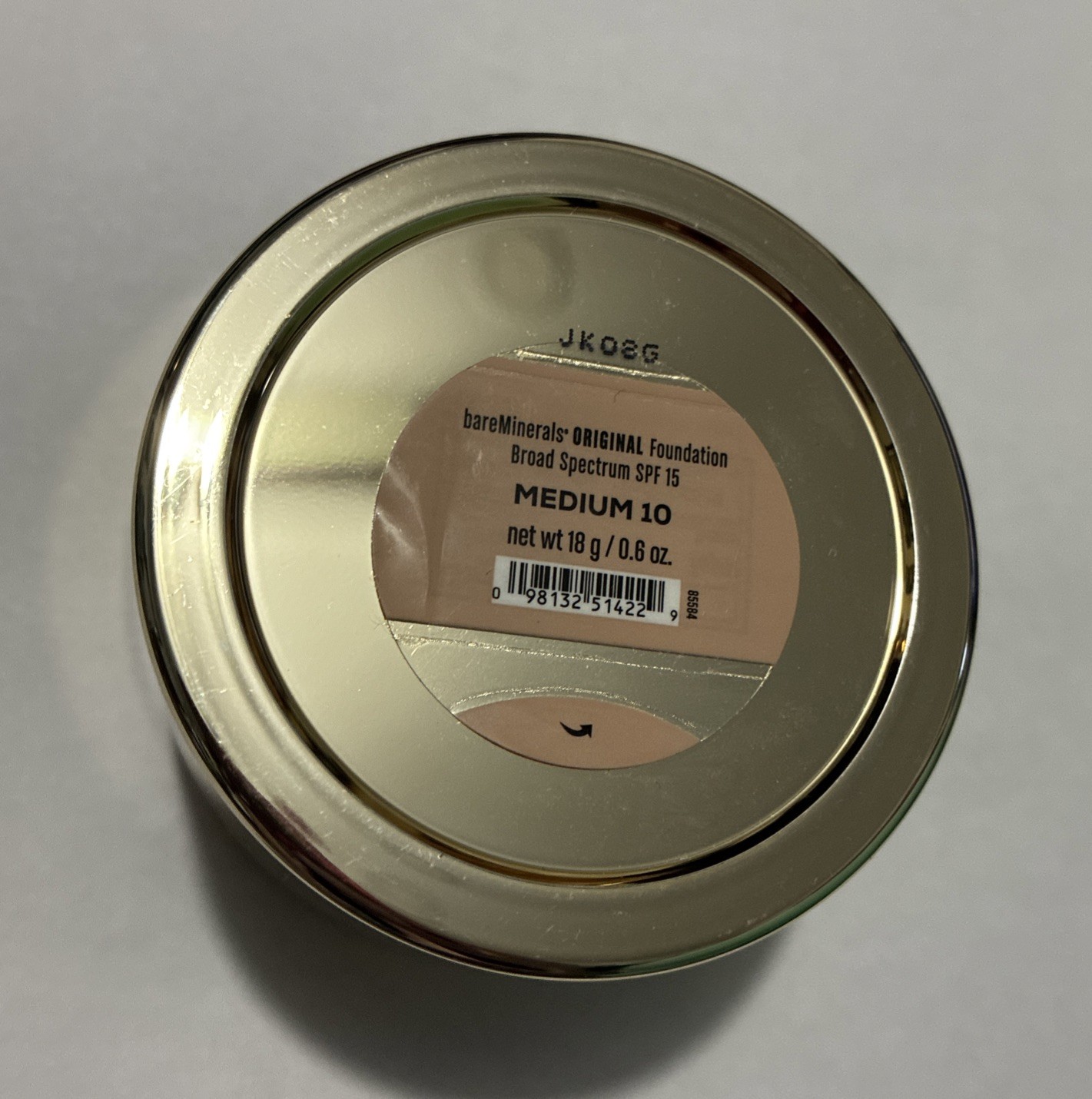 Bareminerals Original Foundation Medium 18g/.6oz Rare JUMBO jar Bare Escentuals