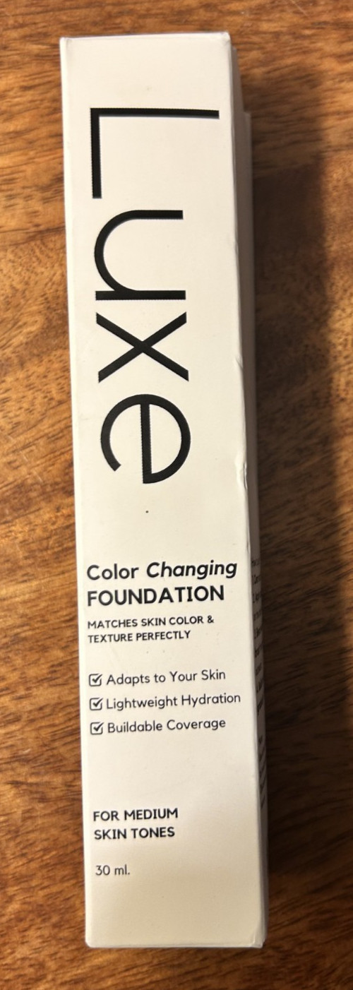 Luxe Research Color Changing Foundation for Women – 30 mL Medium Free Shipping