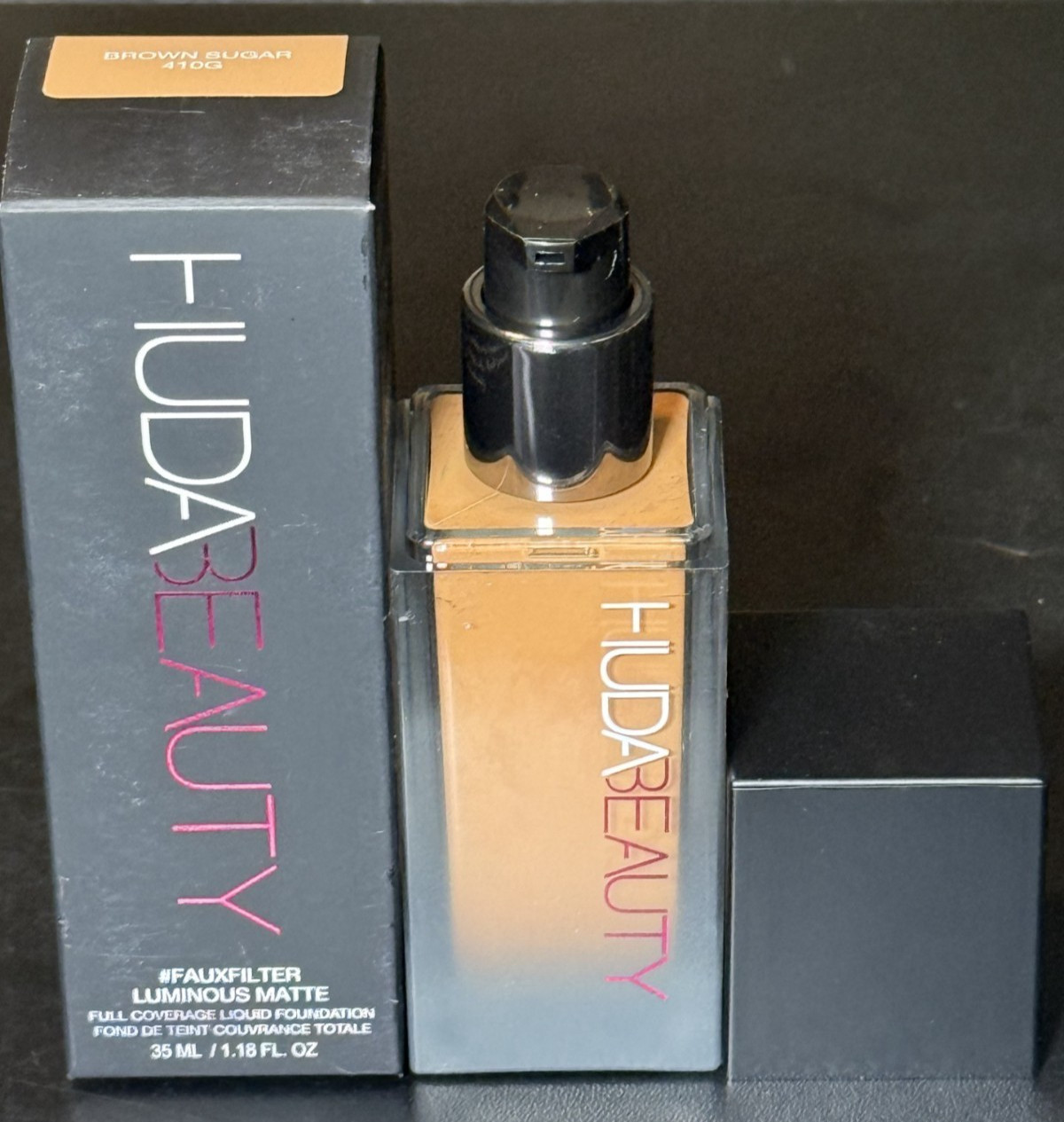 Huda Beauty FauxFilter Luminous Matte Liquid Foundation ~ BROWN SUGAR 410G ~ NIB