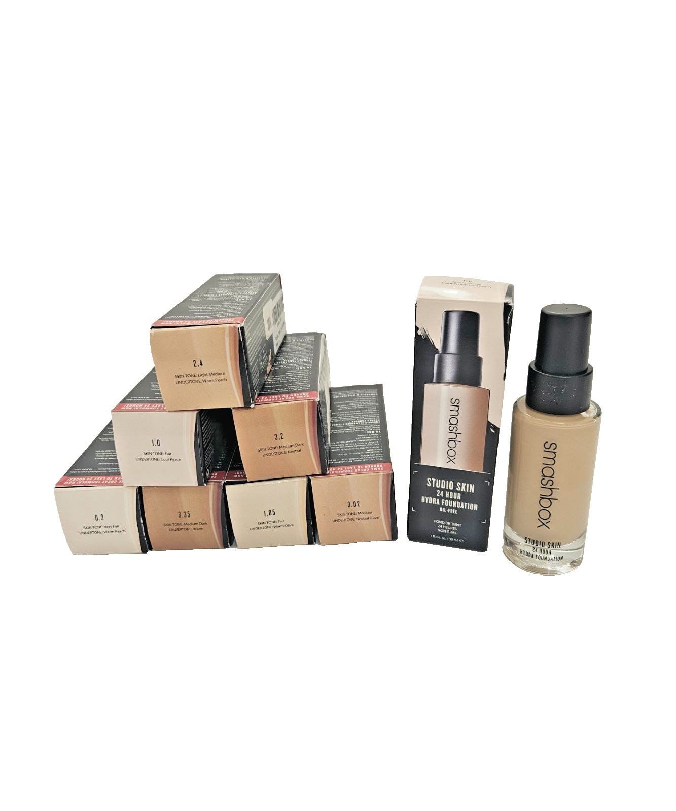 Smashbox Studio Skin 24 Hour Hydra Oil-Free Foundation (Select Color) 1 oz NIB