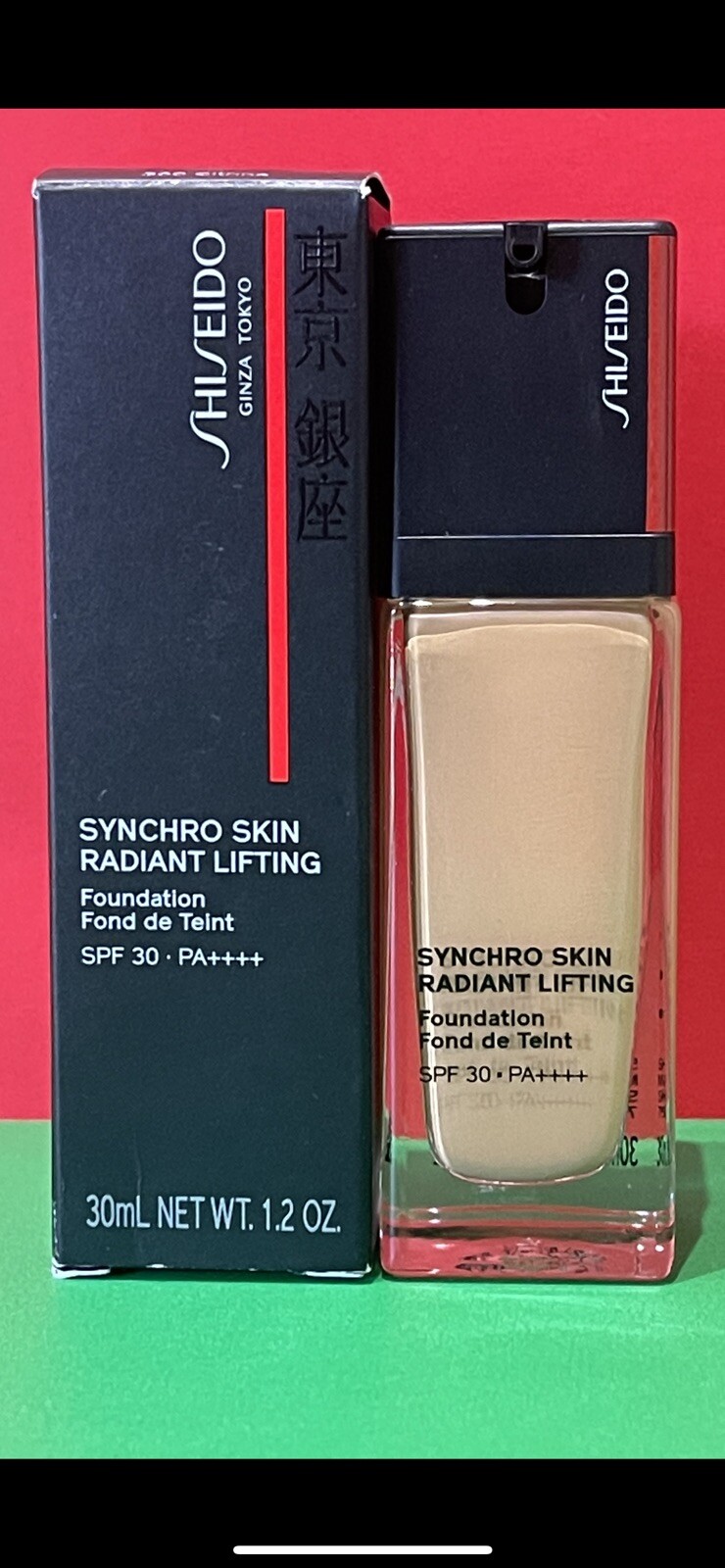 Shiseido SYNCHRO SKIN RADIANT LIFTING Foundation SPF 30 (360)Citrine 1.2 Oz