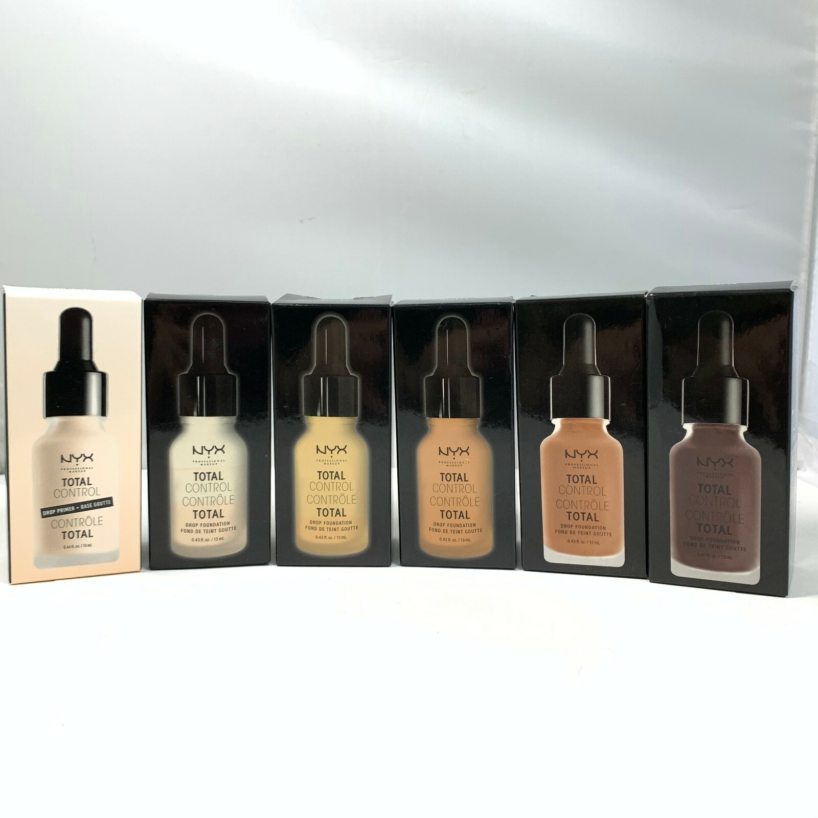 NYX Professional Makeup Total Control Drop Foundation 0.43oz./13ml NEW;YOU PICK!
