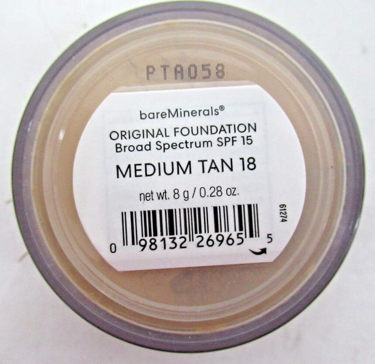 bareMinerals Original Foundation Broad Spectrum SPF15, Medium Tan 18, 8g