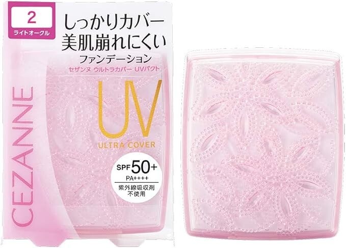 CEZANNE Ultra Cover UV Pact 11 g SPF50+ PA++++ Moisturizing