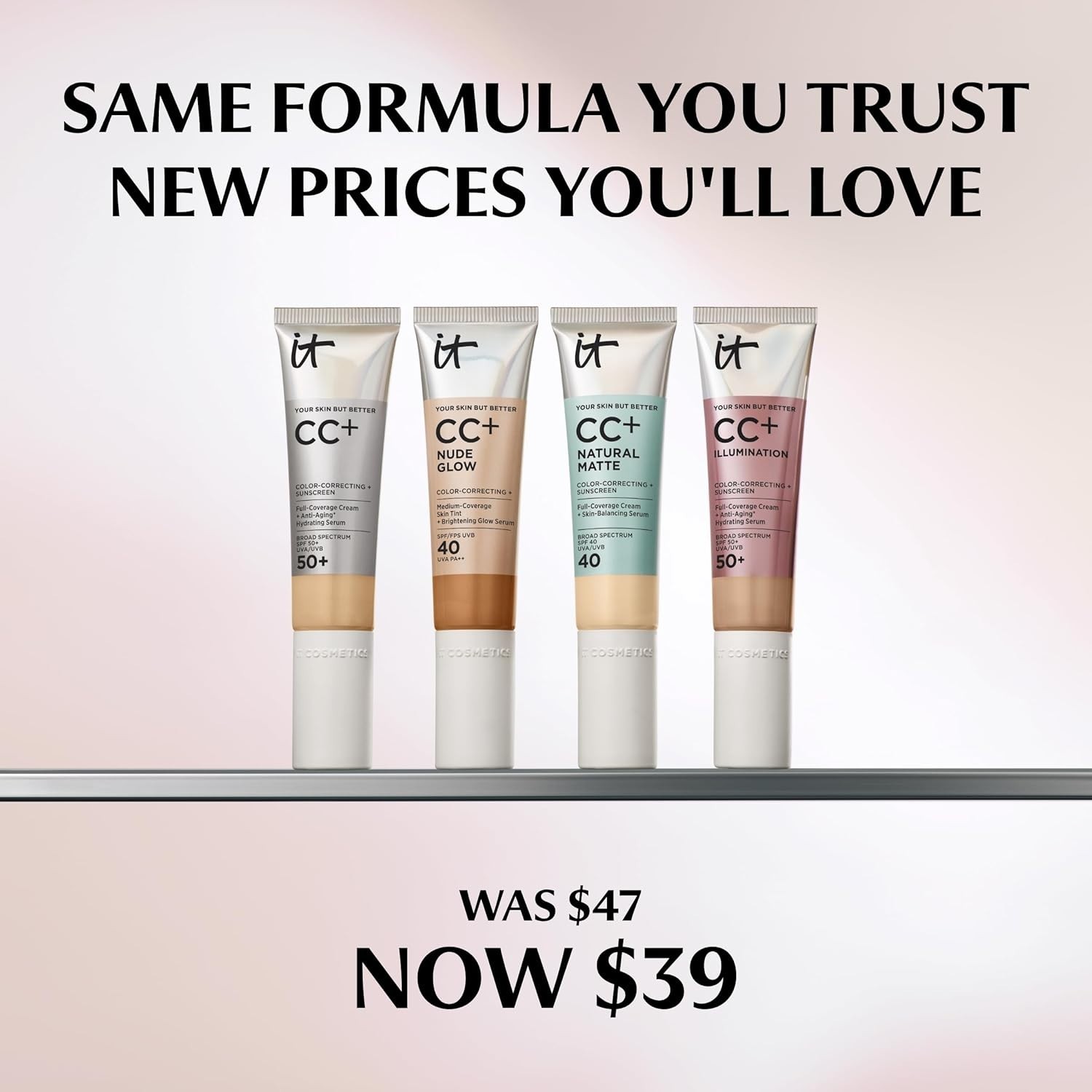 Light Neutral CC+ Cream SPF 40 – Complete Matte Coverage for Oily & Mature Skin