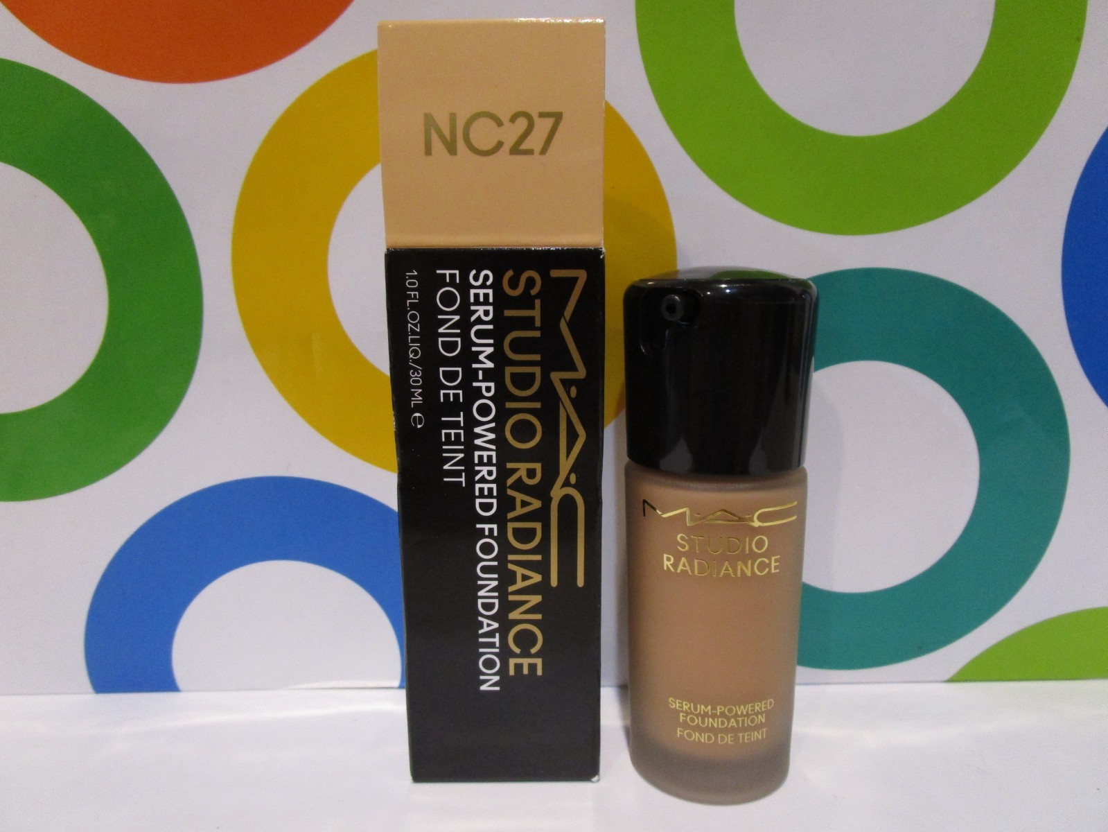 MAC ~ STUDIO RADIANCE SERUM POWERED FOUNDATION ~ NC 27 ~ 1.0 OZ