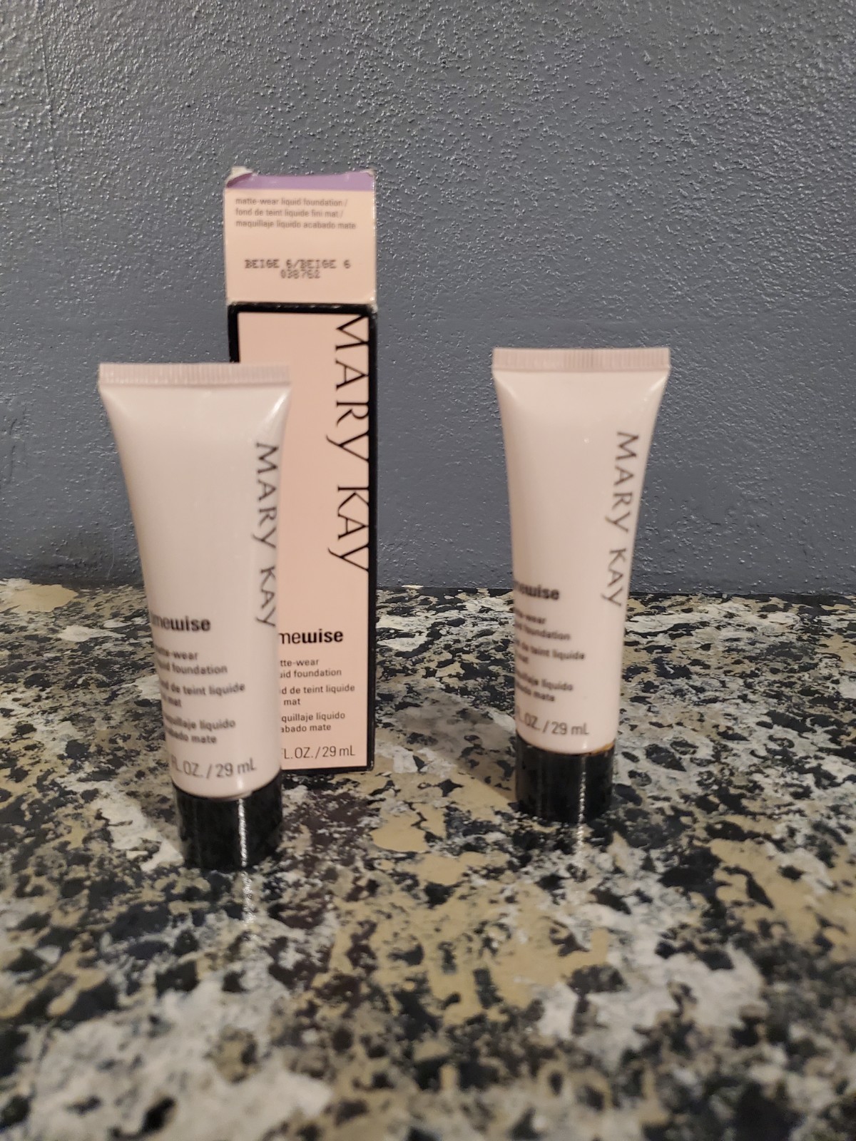 Mary Kay Matte Wear Liquid Foundation Beige 6 x 2 New 1 FL OZ Each