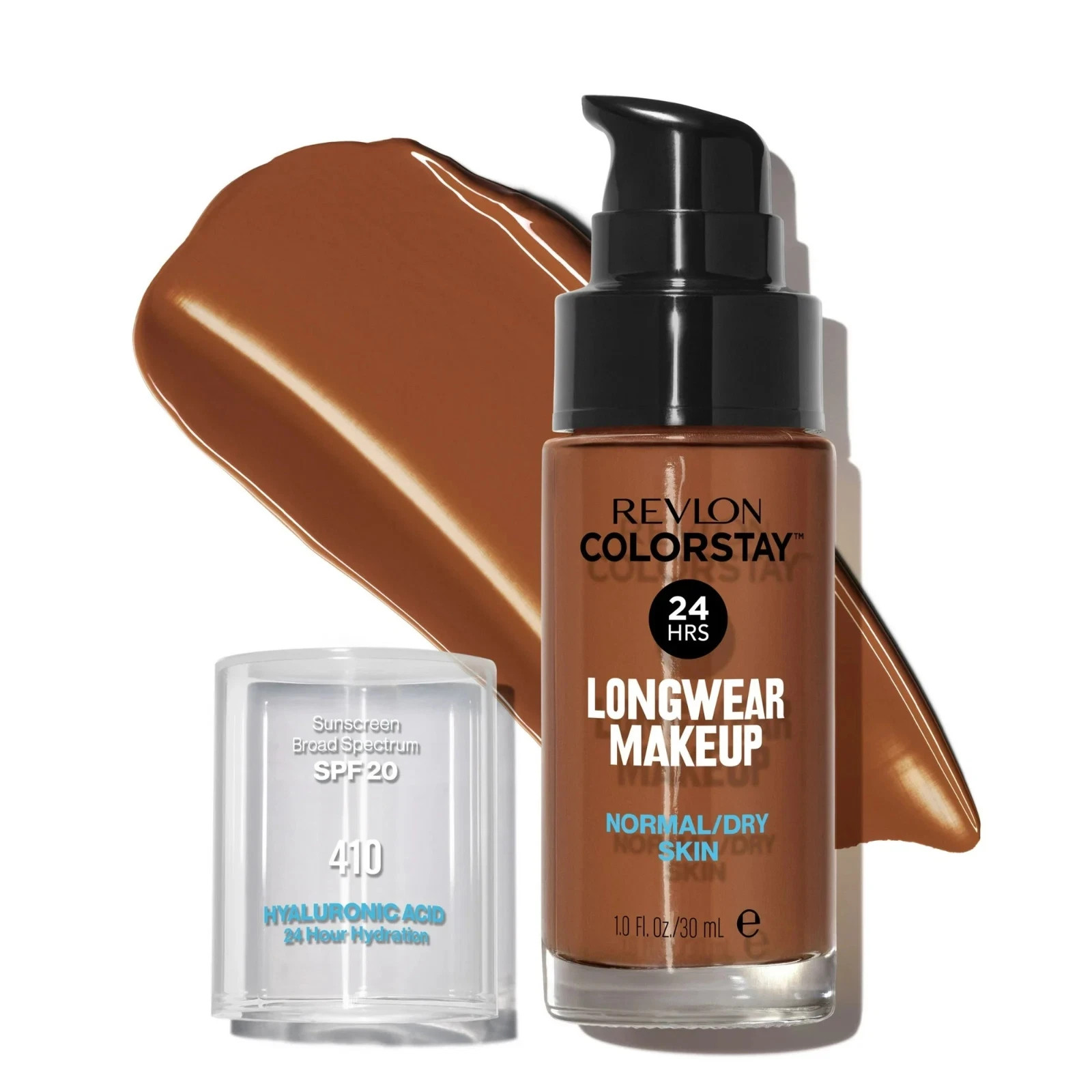 Revlon Colorstay Foundation Normal/Dry Skin Hyaluronic Acid 410 Cappuccino SPF20