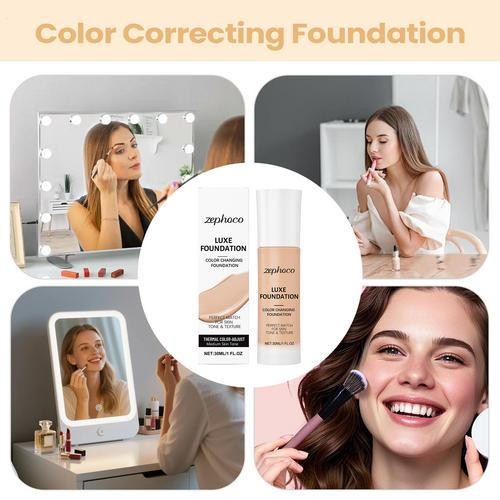 LUXE Intelligent Color Correcting Foundation, 30ml Long-lasting Natural Finish！