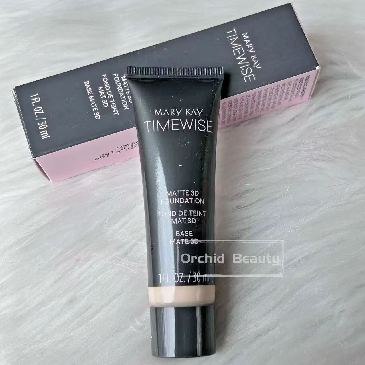 New MARY KAY TimeWise Matte 3D Foundation~Ivory C 100~Full size 30 ml/1 oz
