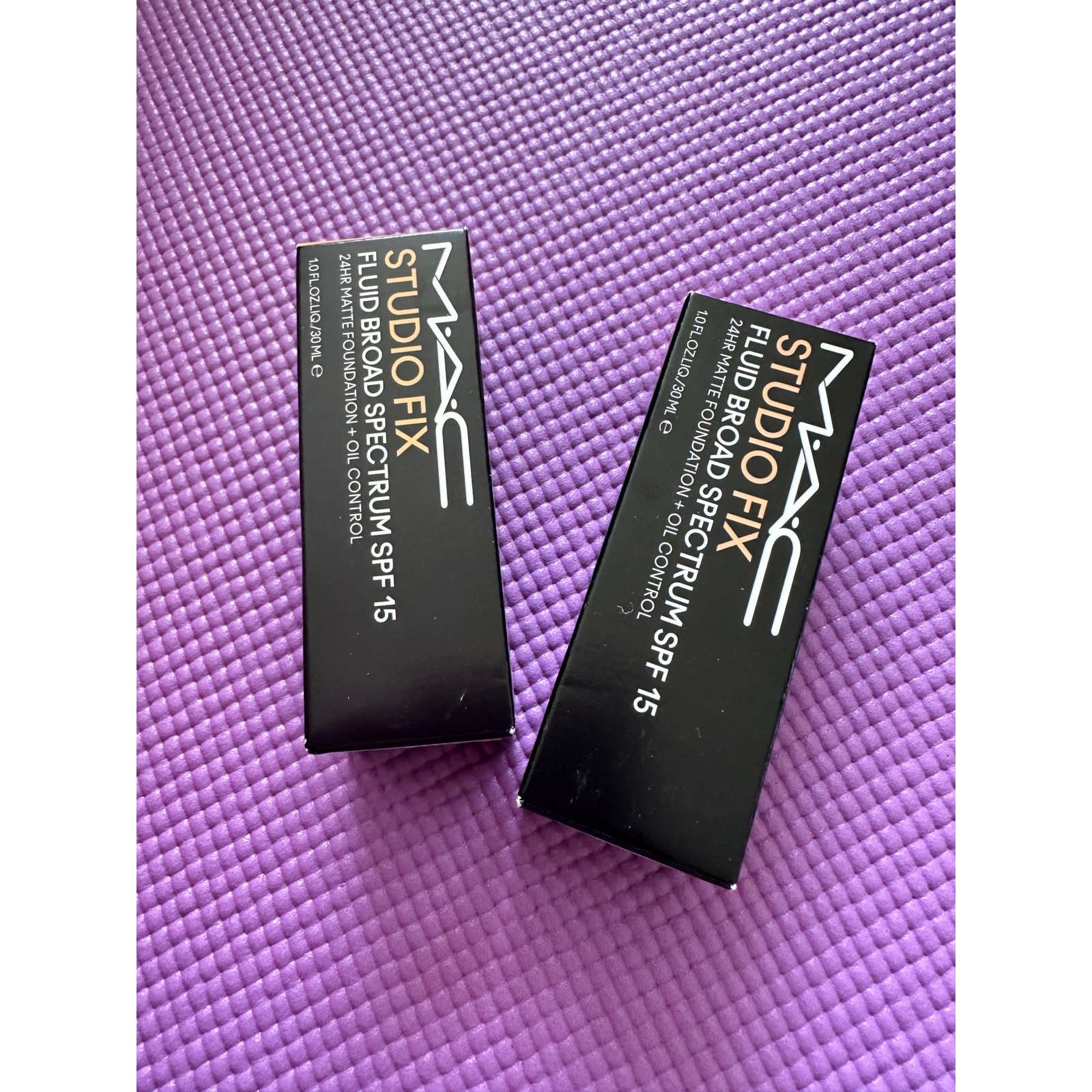 2 MAC Studio Fix Fluid Broad SPF 15 24H Matte Foundation Oil Control NEW