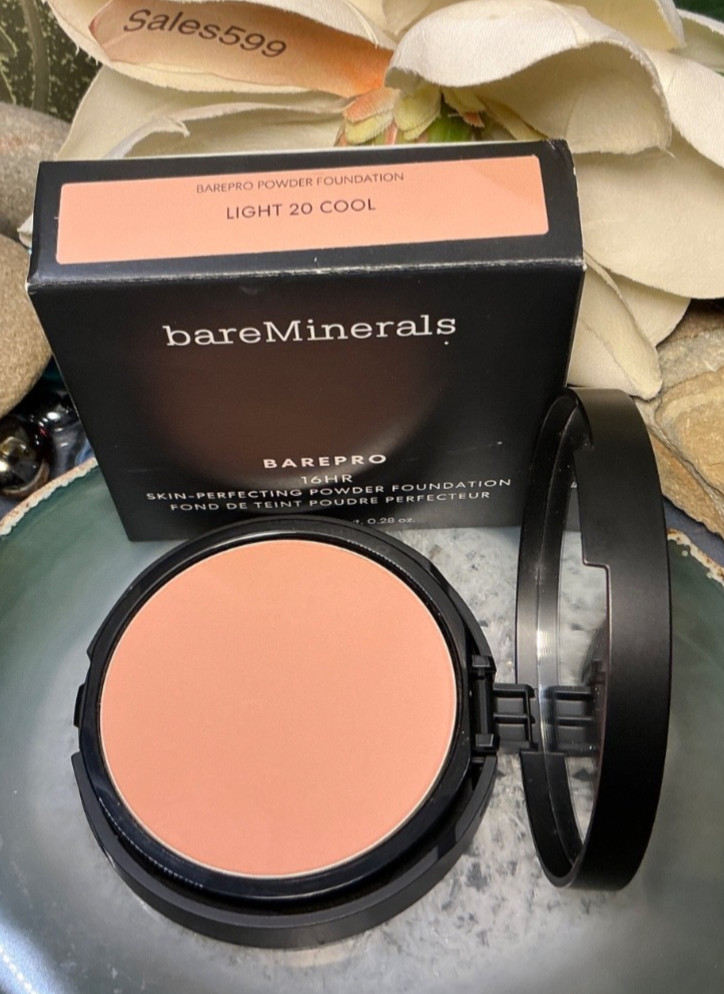 bareMinerals Barepro~LIGHT 20 COOL~16hr Skin Perfecting Powder Foundation 8g