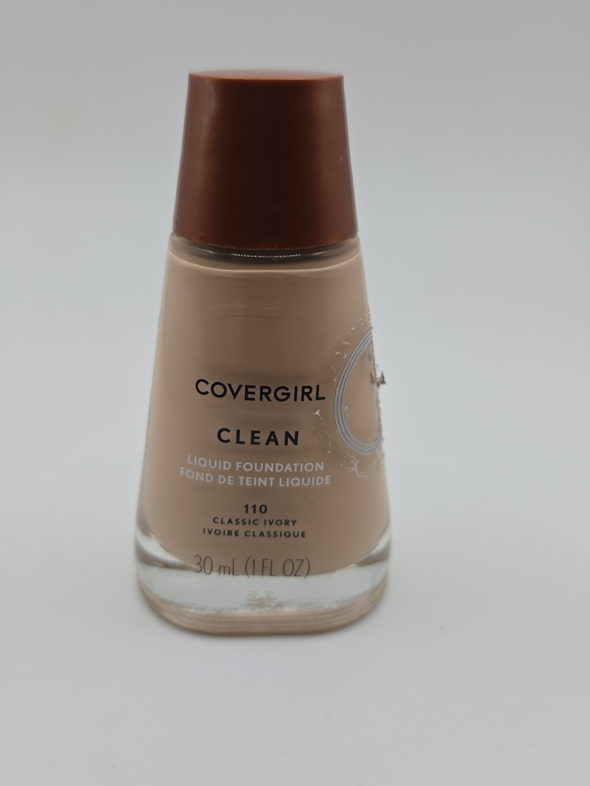 Covergirl Clean Liquid Foundation 110 Classic Ivory Natural – New Sealed