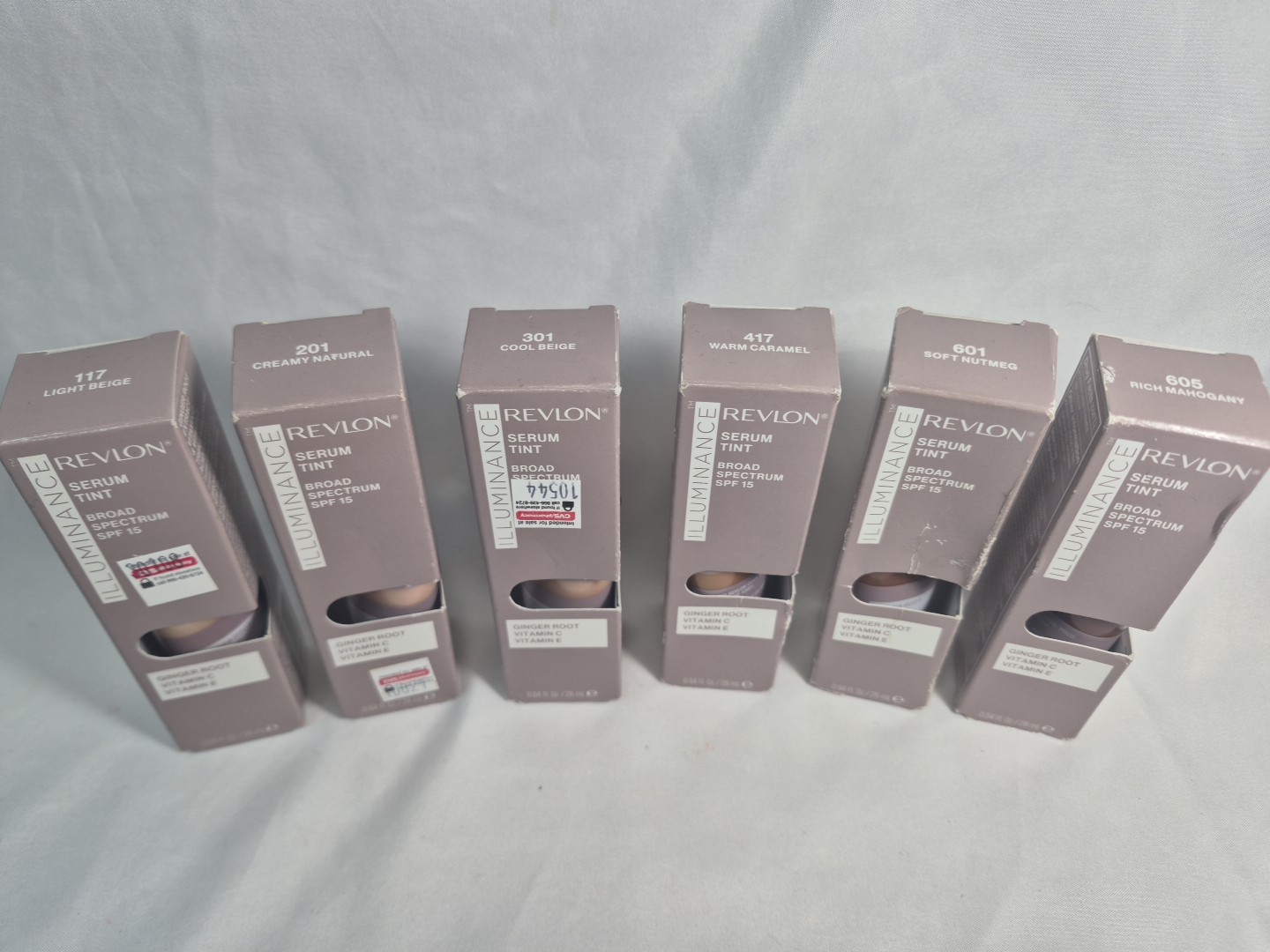 6- Revlon Illuminance Serum Tint SPF 15 Mixed Colors Makeup .94oz/28ml NEW EX25