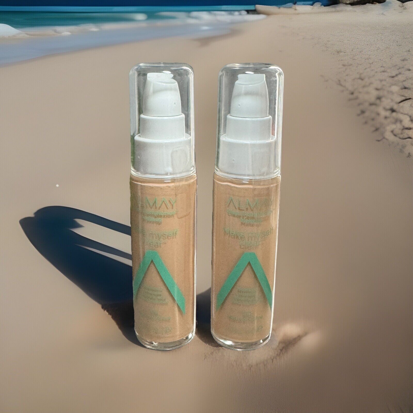 2 ALMAY Clear Complexion Make Myself Clear Makeup # 510 Natural Ochre NIB