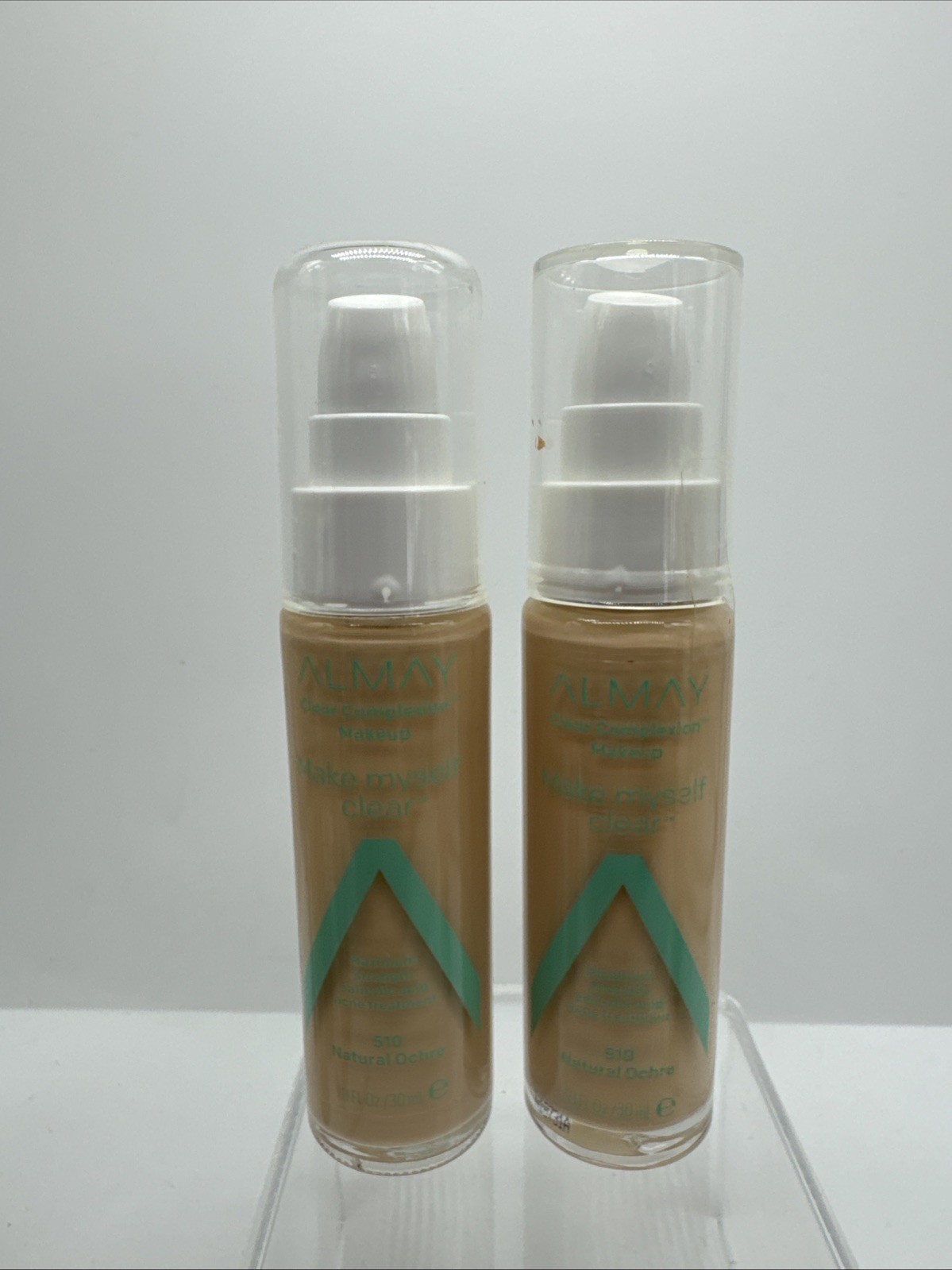 (2) Almay 510 Natural Ochre Clear Complexion Blemish Foundation COMBINESHIP