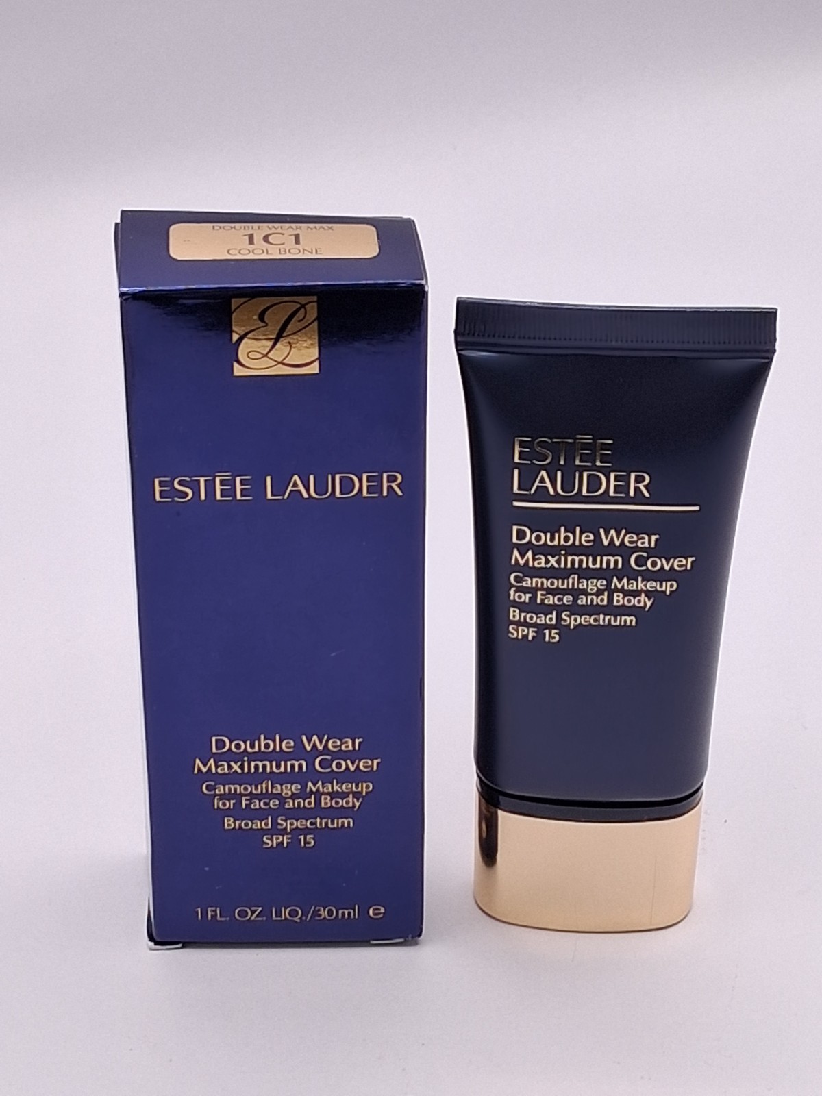 Estee Lauder 1C1 Cool Bone Double Wear Foundation Maximum Cover Camouflage