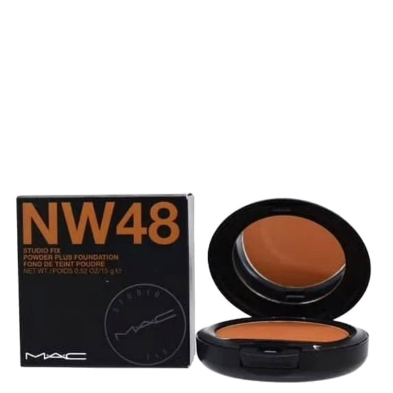 Authentic MAC Studio Fix Powder Plus Foundation NW48 .52oz NIB ✔Original Formula