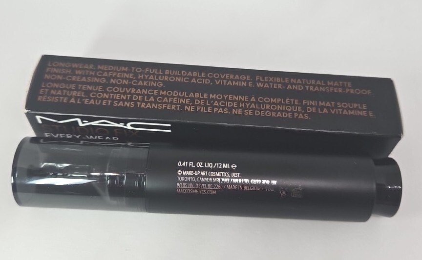 MAC M·A·C STUDIO FIX NW60 EVERY-WEAR ALL-OVER FACE PEN Foundation 12ml NEW BOXED