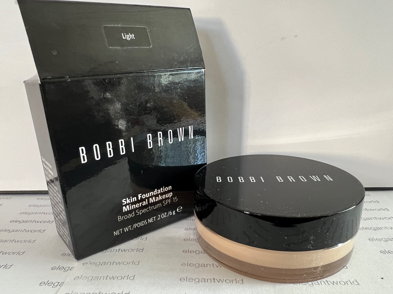 Bobbi Brown Skin Foundation Mineral MakeupSPF 15 FULL SIZE .2oz/6g NEW AUTHENTIC