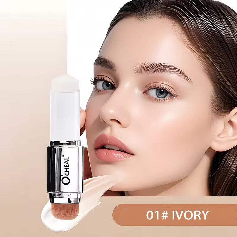 O’cheal Temperature Changing Foundation Stick Matte Full Coverage Cream Brush