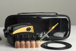 Glam Air Airbrush Makeup Foundation System Kit with 5 Shades of Foundation and B