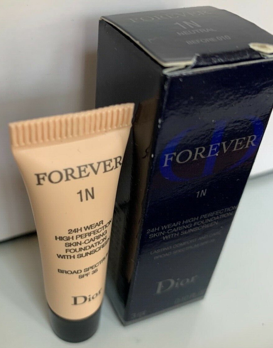 Dior 1N Neutral 010 Forever 24H Wear Perfection Foundation SPF35 SampleAUTHENTIC