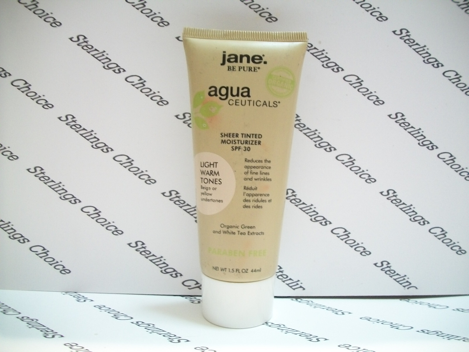 Jane Agua Ceuticals Sheer Tinted Moisturizer #02 Light Warm Tones